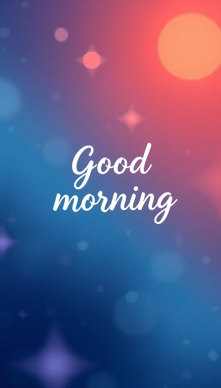 Free AI Good Morning iPhone Exquisite Wallpaper